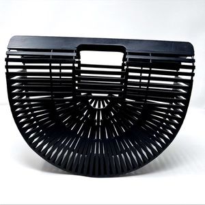 Cult Gaia bamboo large ARK bag black w/box